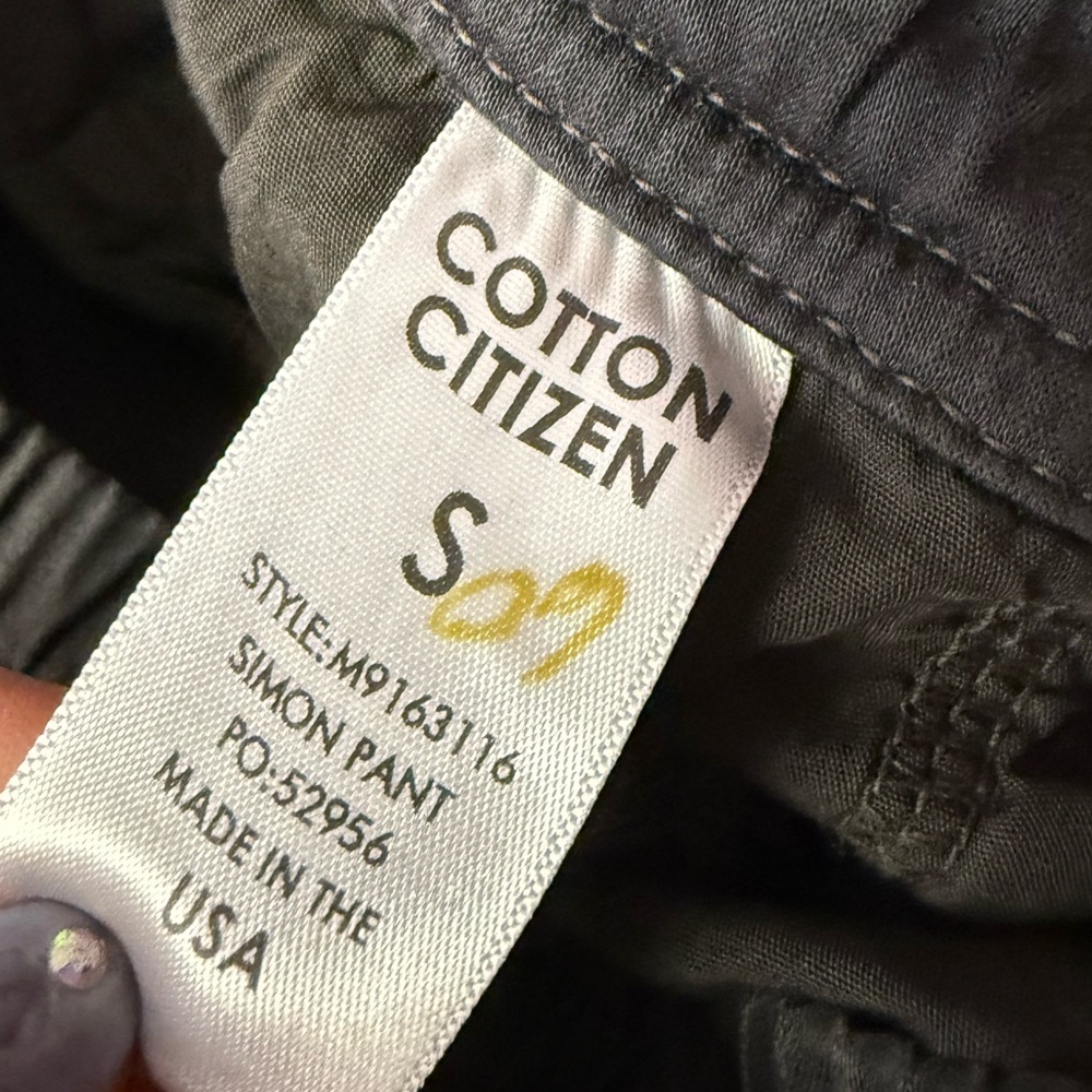 Cotton Citizen Men’s The Simon Pant in Black Size Small NEW Casual Pants - Picture 5 of 13